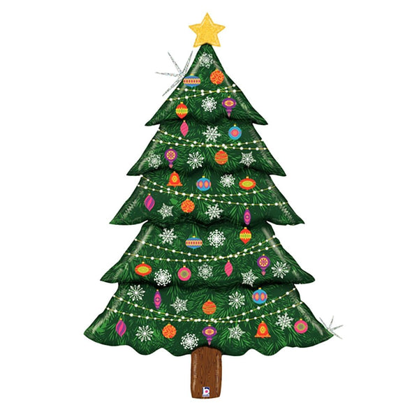 60 inch SPECIAL DELIVERY GLITTER CHRISTMAS TREE - LA Balloons