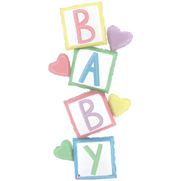 63 inch SPECIAL DELIVERY BABY BLOCKS - LA Balloons