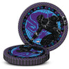 7 inch BLACK PANTHER ROUND DESSERT PLATES (8 PK) - LA Balloons
