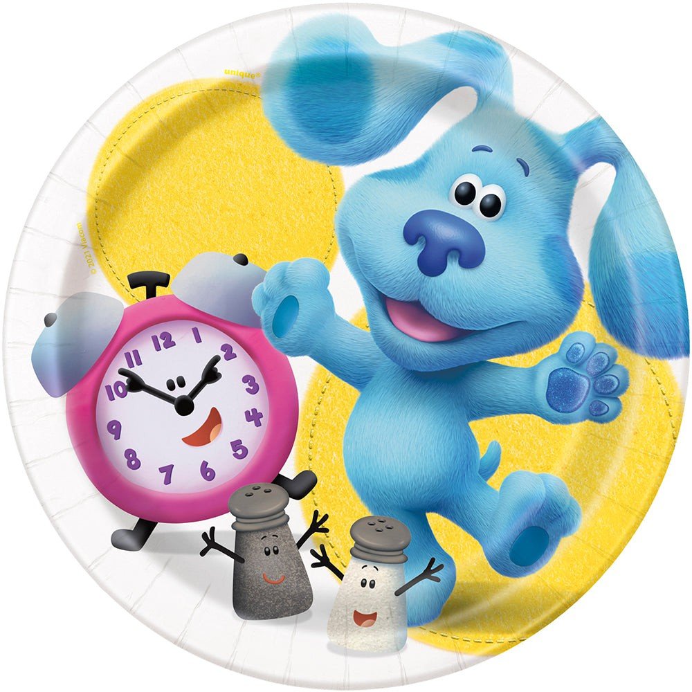 7 inch BLUE'S CLUES ROUND DESSERT PLATES (8 PK)