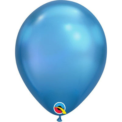 7 inch CHROME - BLUE - LA Balloons