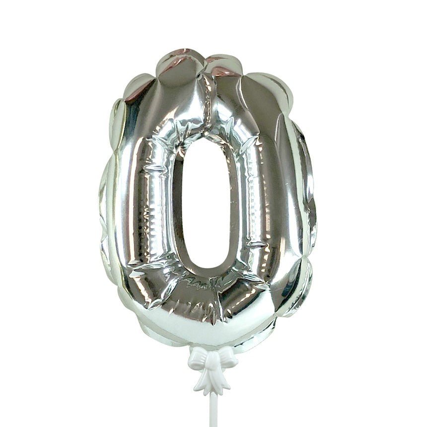 7 inch SELF-INFLATING NUMBER 0 - SILVER