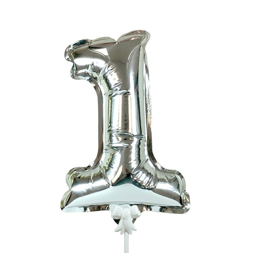 7 inch SELF-INFLATING NUMBER 1 - SILVER