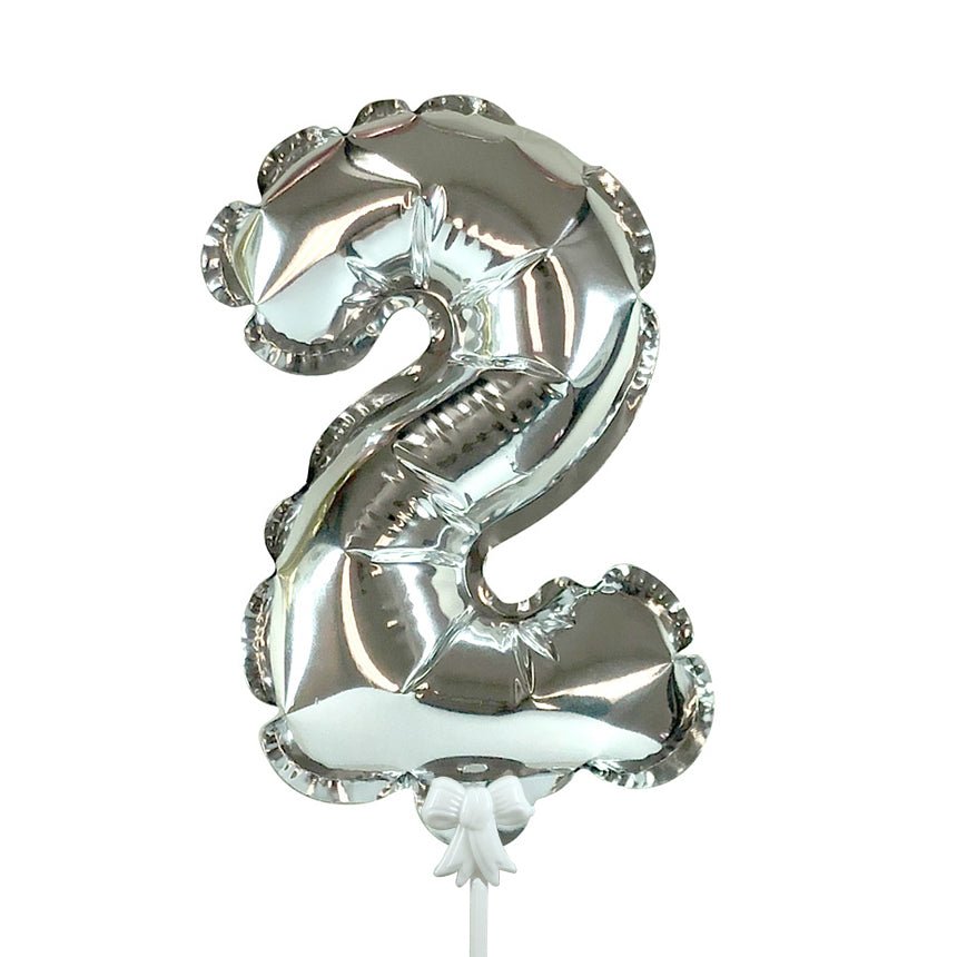 7 inch SELF-INFLATING NUMBER 2 - SILVER