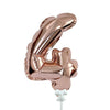 7 inch SELF - INFLATING NUMBER 4 - ROSE GOLD - LA Balloons