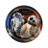 7 inch STAR WARS EPISODE VIII ROUND DESSERT PLATES (8 PK) - LA Balloons