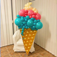 Nikoloon 70 inch ICE CREAM MOSAIC FRAME Party Decoration 88188-N