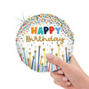 9 inch BIRTHDAY STAR CANDLES MINI SHAPE (AIR - FILL ONLY) - LA Balloons