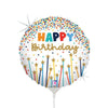 9 inch BIRTHDAY STAR CANDLES MINI SHAPE (AIR - FILL ONLY) - LA Balloons