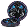 9 inch BLACK PANTHER ROUND DINNER PLATES (8 PK) - LA Balloons