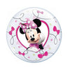 9 inch BUBBLE - MINNIE (AIR - FILL ONLY) Pack of 10 - LA Balloons