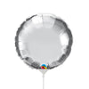 9 inch CIRCLE - SILVER (AIR - FILL ONLY) - LA Balloons