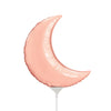 9 inch CRESCENT MOON - ROSE GOLD (AIR - FILL ONLY) - LA Balloons