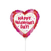 9 inch HAPPY VALENTINE'S DAY WRAPPED IN HEARTS (AIR FILL ONLY) - LA Balloons