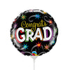 9 inch MINI CONGRATS GRAD SHOOTING STARS (AIR - FILL ONLY) - LA Balloons