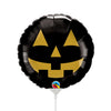 9 inch MINI JACK FACE BLACK & GOLD (AIR - FILL ONLY) - LA Balloons