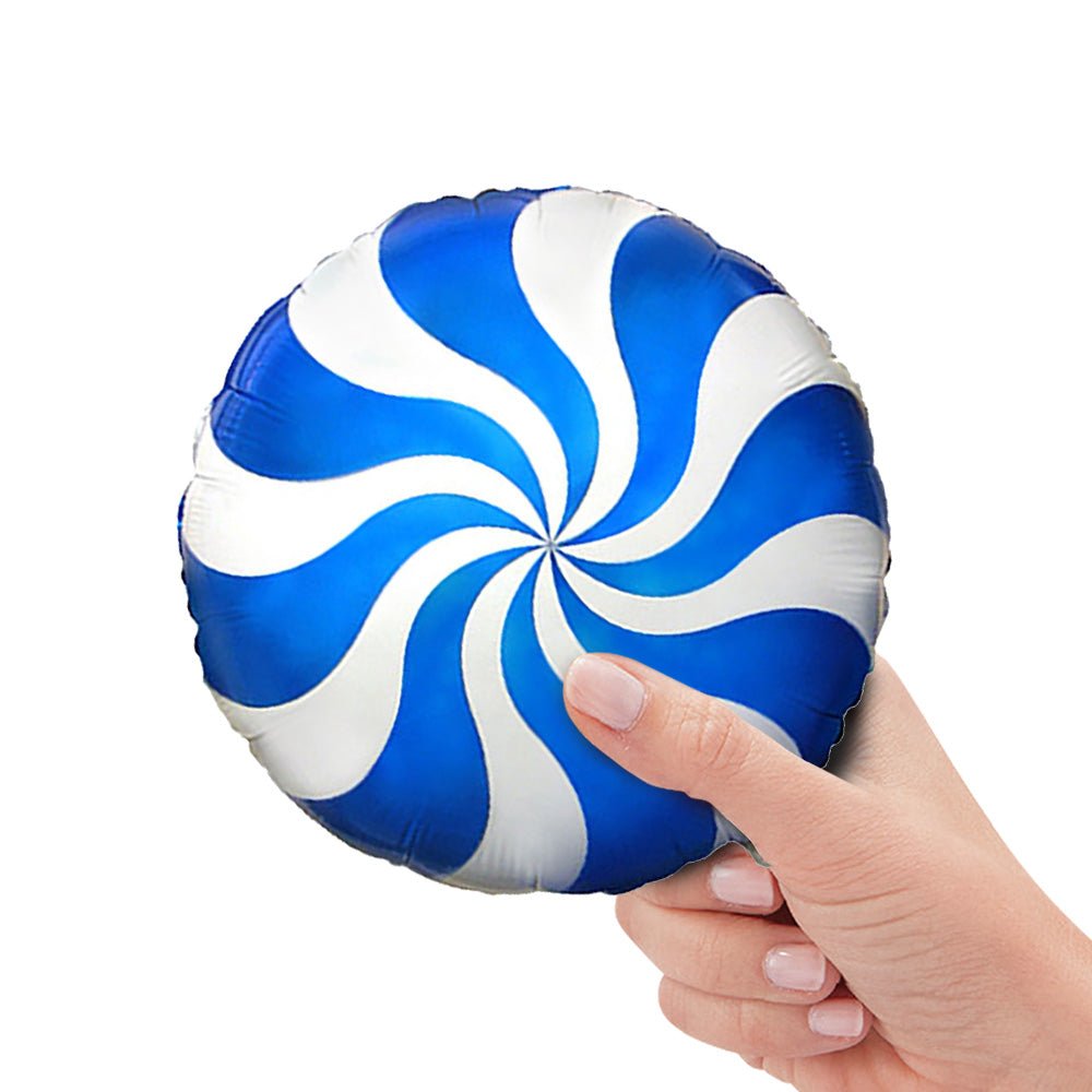 9 inch PEPPERMINT CANDY - BLUE (AIR-FILL ONLY)