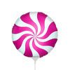 9 inch PEPPERMINT CANDY - MAGENTA (AIR - FILL ONLY) - LA Balloons