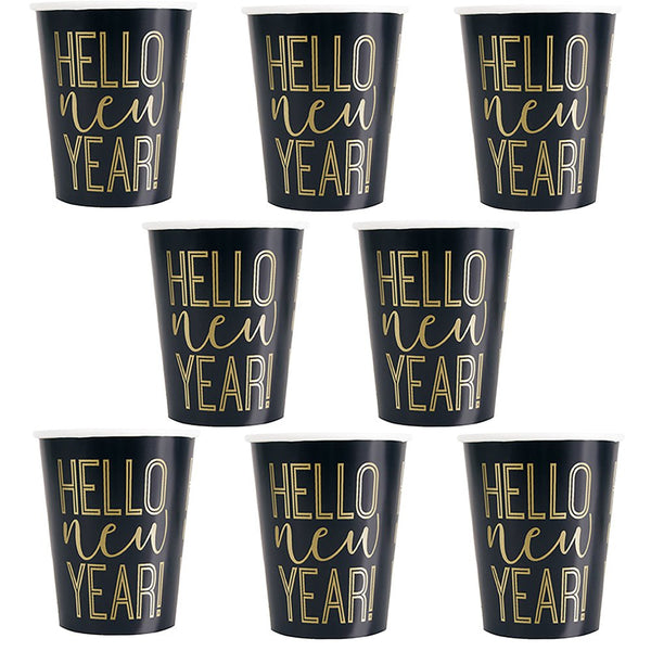 9 oz. ROARING NEW YEARS CUP (8 PK) - LA Balloons