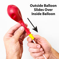 Qualatex 11 inch QUALATEX PINK CHROME - DOUBLE-STUFFING KIT (100 PK) Latex Balloons KT-400175-Q