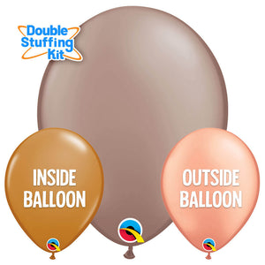 Qualatex 5 inch QUALATEX ROSE DAWN - DOUBLE-STUFFING KIT (100 PK) Latex Balloons KT-400170-Q