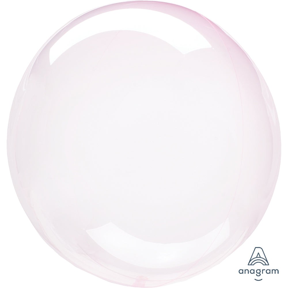 Anagram 10 inch CRYSTAL CLEARZ PETITE - LIGHT PINK Plastic Balloon 82987-11-A-P