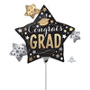 Anagram 12 inch SATIN INFUSED GRAD STARS MINI SHAPE (AIR-FILL ONLY) Foil Balloon 39368-02-A-U