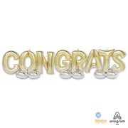 Anagram 131 inch CONGRATS DELUXE AIRLOONZ Foil Balloon 44492-11-A-P