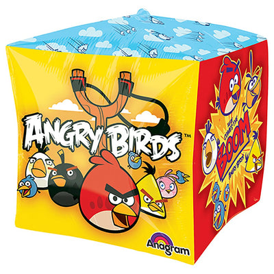 Anagram 15 inch ANGRY BIRDS CUBEZ Foil Balloon 28462-01-A-P