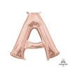 Anagram 16 inch LETTER A - ANAGRAM - ROSE GOLD (AIR-FILL ONLY) Foil Balloon 37452-11-A-P