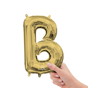 Anagram 16 inch LETTER B - ANAGRAM - WHITE GOLD (AIR-FILL ONLY) Foil Balloon 44662-11-A-P