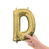 Anagram 16 inch LETTER D - ANAGRAM - WHITE GOLD (AIR-FILL ONLY) Foil Balloon 44635-11-A-P