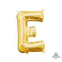 Anagram 16 inch LETTER E - ANAGRAM - GOLD (AIR-FILL ONLY) Foil Balloon 33020-11-A-P