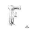 Anagram 16 inch LETTER F - ANAGRAM - SILVER (AIR-FILL ONLY) Foil Balloon 33021-11-A-P