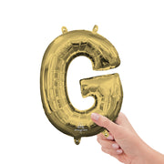 Anagram 16 inch LETTER G - ANAGRAM - WHITE GOLD (AIR-FILL ONLY) Foil Balloon 44660-11-A-P