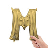 Anagram 16 inch LETTER M - ANAGRAM - WHITE GOLD (AIR-FILL ONLY) Foil Balloon 44626-11-A-P