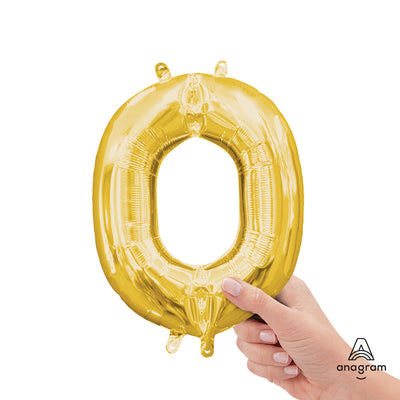 Anagram 16 inch LETTER O - ANAGRAM - GOLD (AIR-FILL ONLY) Foil Balloon 33041-11-A-P