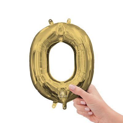 Anagram 16 inch LETTER O - ANAGRAM - WHITE GOLD (AIR-FILL ONLY) Foil Balloon 44623-11-A-P