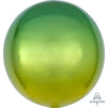 Anagram 16 inch OMBRE ORBZ - YELLOW & GREEN Foil Balloon 39846-01-A-P