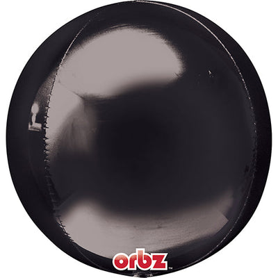 Anagram 16 inch ORBZ - BLACK Foil Balloon 28343-01-A-P