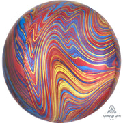 Anagram 16 inch ORBZ - COLORFUL MARBLEZ Foil Balloon 41397-01-A-P