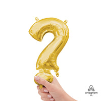Anagram 16 inch SYMBOL ? - ANAGRAM - GOLD (AIR-FILL ONLY) Foil Balloon 33073-01-A-P