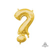 Anagram 16 inch SYMBOL ? - ANAGRAM - GOLD (AIR-FILL ONLY) Foil Balloon 33073-01-A-P