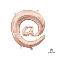 Anagram 16 inch SYMBOL @ - ANAGRAM - ROSE GOLD (AIR-FILL ONLY) Foil Balloon 37478-01-A-P