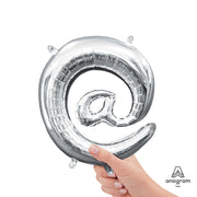 Anagram 16 inch SYMBOL @ - ANAGRAM - SILVER (AIR-FILL ONLY) Foil Balloon 33064-01-A-P