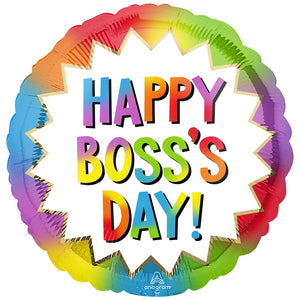 Anagram 17 inch COLORFUL BOSS'S DAY BURST Foil Balloon 43142-02-A-U