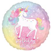 Anagram 17 inch ENCHANTED UNICORN BIRTHDAY Foil Balloon