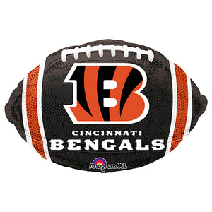 Anagram 17 inch NFL CINCINNATI BENGALS FOOTBALL TEAM COLORS Foil Balloon