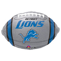 Anagram 17 inch NFL DETROIT LIONS FOOTBALL TEAM COLORS Foil Balloon 29583-01-A-P