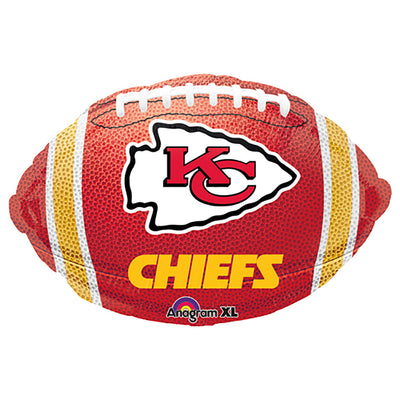Anagram 17 inch NFL KANSAS CITY CHIEFS FOOTBALL TEAM COLORS Foil Balloon